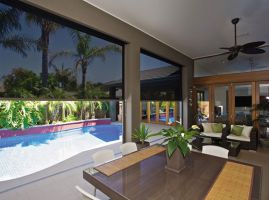 Zipscreen blinds add a classy touch to your entertaining area