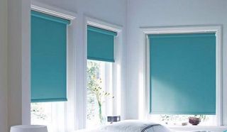 Roller Blinds in Teal Colour