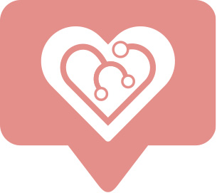 Heart icon with stethoscope
