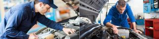 drw automatics mechanic examining car