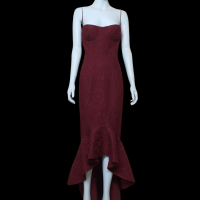 BRAND NEW with Tag: Elle Zeitoune - Maxwell Merlot Cocktail Dress - Size 14